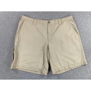 Columbia Cotton Blend Casual Hiking Travel Shorts (Men's 42) Tan‎